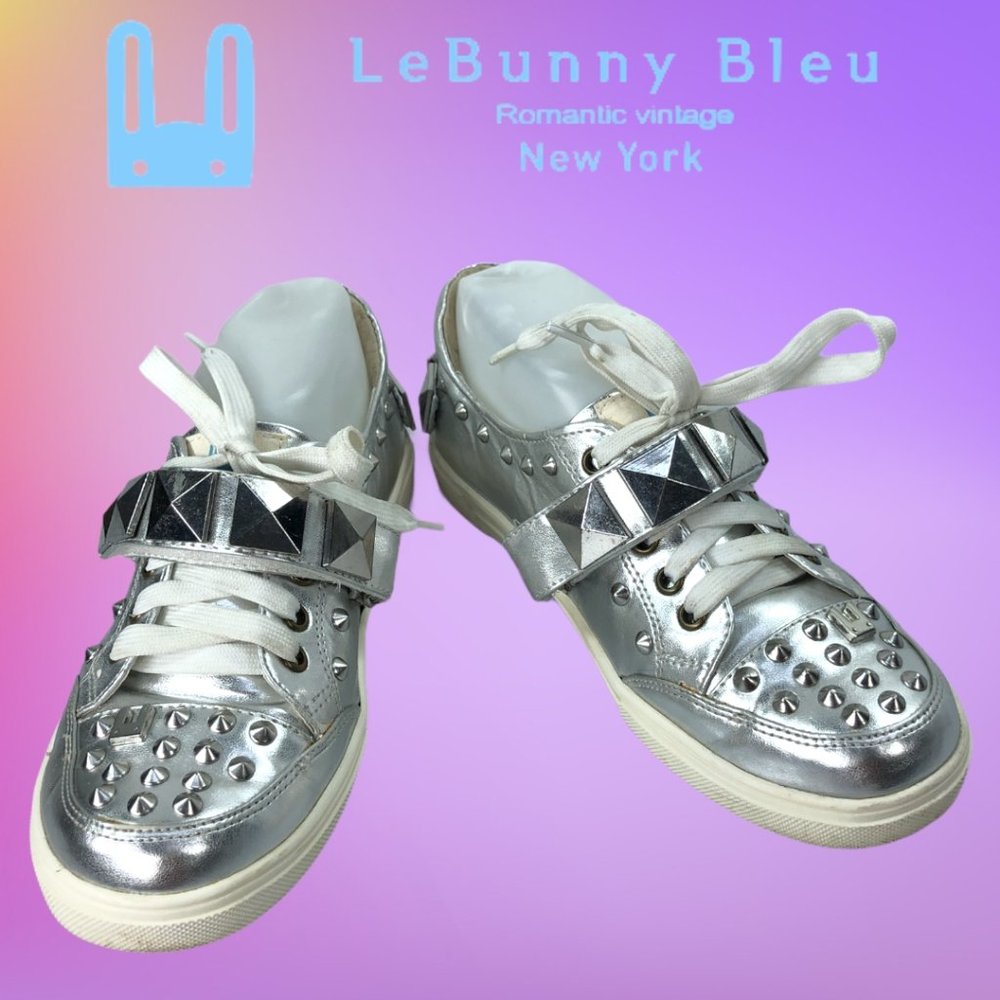 Le Bunny Bleu Silver Clusters Fashion Sneakers Sz7